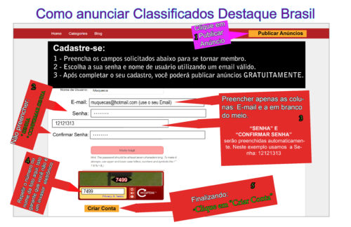 Como publicar anúncios classificados