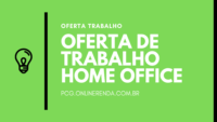 oferta de trablaho home office programa pcg